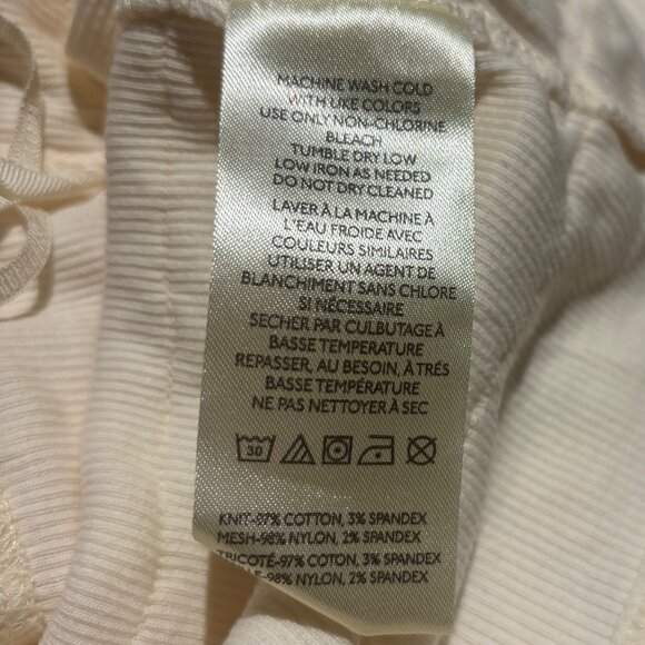 Anthropologie Halter Ruffle Top Size L Ivory - Picture 5 of 5